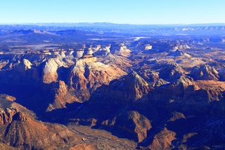 aerial - flying from Saint George