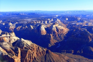 aerial - flying from Saint George