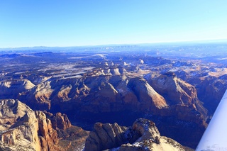 aerial - flying from Saint George