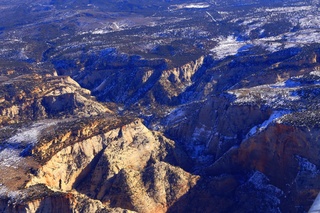 aerial - flying from Saint George