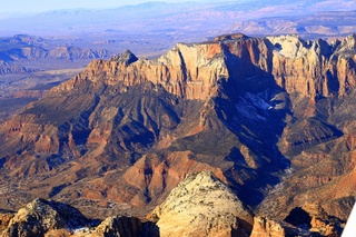 aerial - Zion National Park area