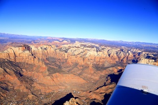 aerial - Zion National Park