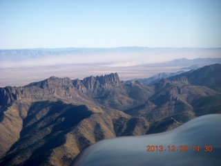 231 8gv. aerial - flying home from triangle airpark - dust