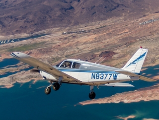 1329 8hn. N8377W in flight over Valley of Fire