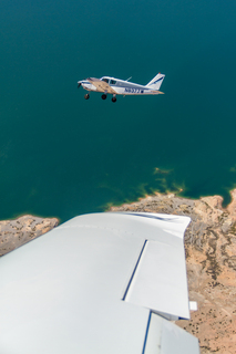 1341 8hn. N8377W in flight over Valley of Fire