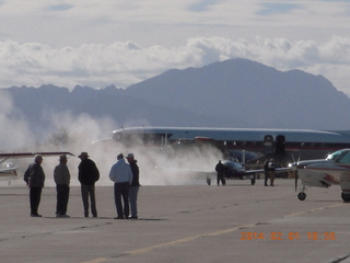 oil-smoke fire at Coolidge Airport
