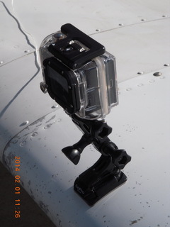 tablet showing camera controls