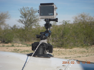 my GoPro on my left wing - back to suction cups