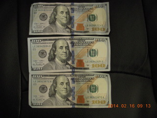 new US $100 bills