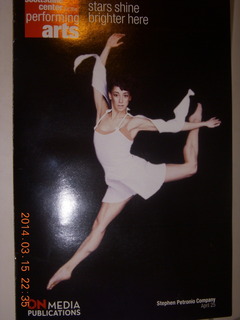 Scottsdale program cover with dancer on the front