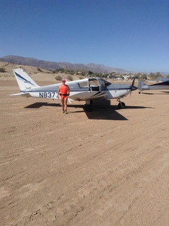 470 8kn. Ocotillo airstrip (L90) - Adam and N8377W