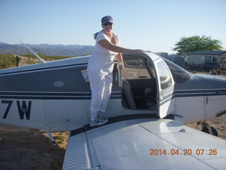 1385 8ll. Alamo Lake airstrip - Dana M and N8377W