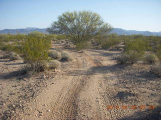 285 8ll. Alamo Lake airstrip run