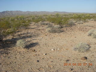 287 8ll. Alamo Lake airstrip run