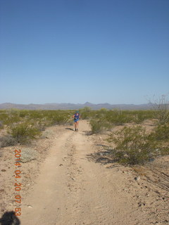 Bagdad hike (my old running loop) - Adam (back) - tripod and timer