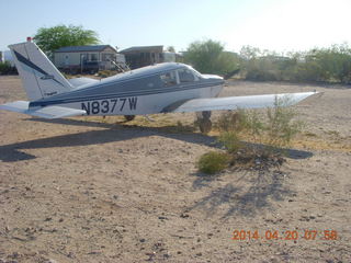 300 8ll. Alamo Lake airstrip - N8377W