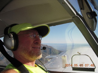 1387 8m3. Adam flying N8377W to Double Circle Ranch