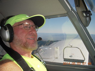 1388 8m3. Adam flying N8377W to Double Circle Ranch