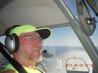 1391 8m3. Adam flying N8377W to Double Circle Ranch