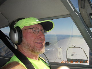 1392 8m3. Adam flying N8377W to Double Circle Ranch