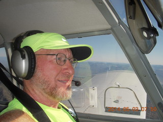 1394 8m3. Adam flying N8377W to Double Circle Ranch