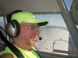 481 8m3. Adam flying N8377W to Double Circle Ranch