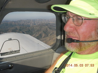 1401 8m3. Adam flying N8377W to Double Circle Ranch