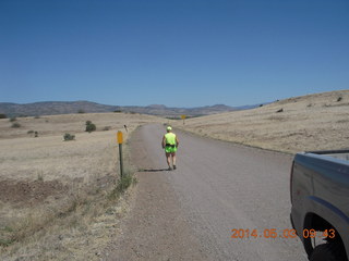 2261 8m3. Double Circle Ranch run - Adam running