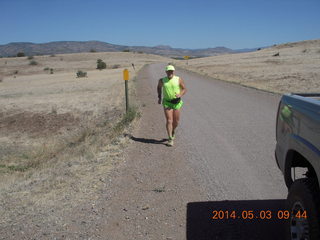 157 8m3. Double Circle Ranch run - Adam running