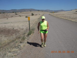 Double Circle Ranch run - Adam running