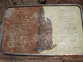 Canyon de Chelly - Spider Rock viewpoint sign