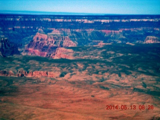 aerial - old volcanoes near Flagstaff