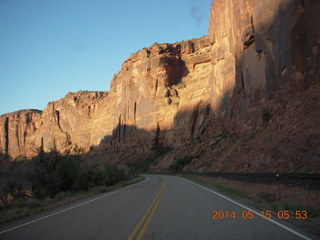 highway 279 drive to Potash Road Canyonlands National Park - Shaefer switchbacks drive