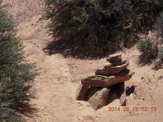 Canyonlands National Park - Lathrop hike - cool cairn