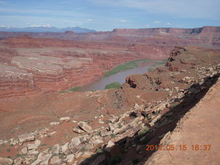 337 8mf. Canyonlands National Park - White Rim Road drive - Colorado River viewpoint