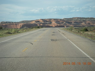 Canyonlands National Park - Shaefer switchbacks drive - sign