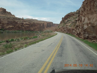 173 8mg. drive to Fisher Tower along highway 128