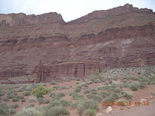 drive to Fisher Tower along dirt road