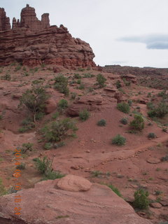 drive to Fisher Tower along dirt road