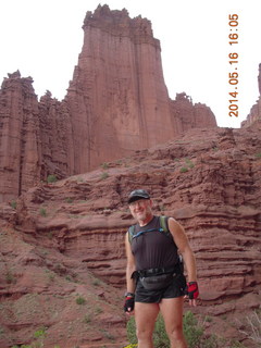 Fisher Tower hike - Adam (tripod and timer)