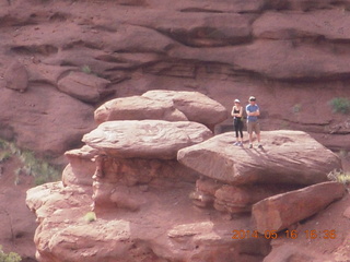 299 8mg. Fisher Tower hike - other hikers from afar