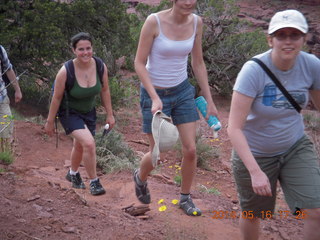 361 8mg. Fisher Tower hike - other hikers