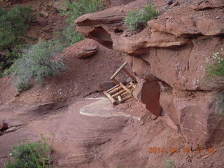 Fisher Tower hike - unused ladders