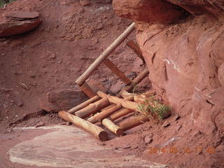 Fisher Tower hike - unused ladders