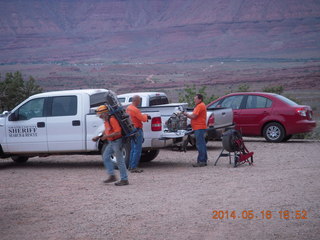 Fisher Tower hike - emergency crew