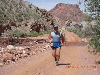 Onion Creek drive - Adam run (tripod and timer) behind