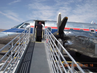 airplane and UPS truck at Canyonlands Field (CNY)