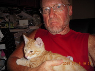 271 8pf. Adam and my kitten Max