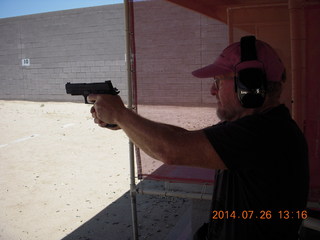 Adam at Ben Avery shooting range