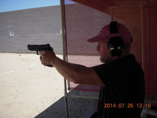 Adam at Ben Avery shooting range